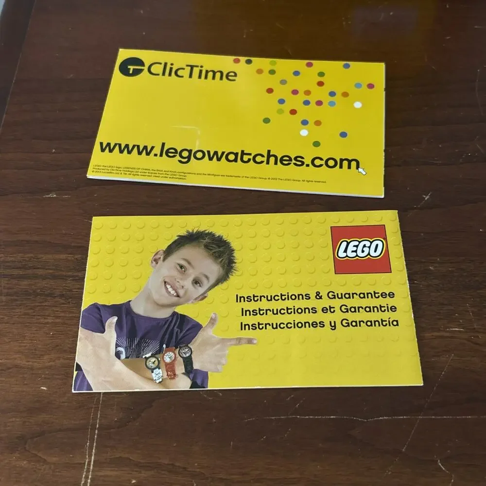 LEGO Time Teacher Constructible Clock Activity Card 24 Cards (9005008) READ